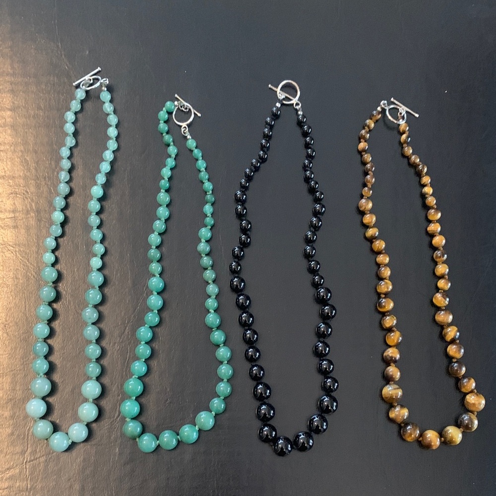 Elegant Multi-Color Beaded Necklace Set